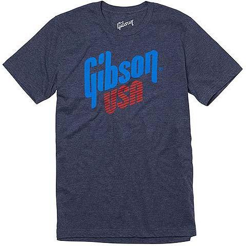 Gibson USA Logo Tee (Heather Navy) Small GA-LC-USA...