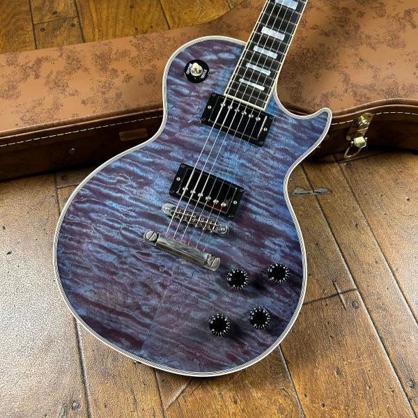 Gibson Custom Shop Les Paul Custom Quilt Trans Pur...