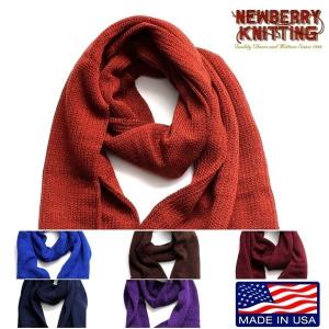 NEWBERRY KNITTING ニューベリーニッティング マフラー MADE IN USA アメリカ製 ユニセックス ブランド ニット アクリル スカーフ 防寒具 (23-nk192)