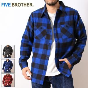 FIVEBROTHER（ファイブブラザー） バッファローチェック 長袖 ヘビー