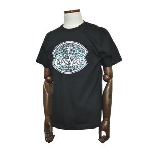 クリームソーダ CS BLACK CATSロゴTシャツ ブラック/ピンク CREAM SODA