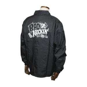 グッドロッキン　GRJ-175　ナイロンコーチジャケット　BAD ROCKIN　ブラック　Good Rockin｜rockinkojima-ya