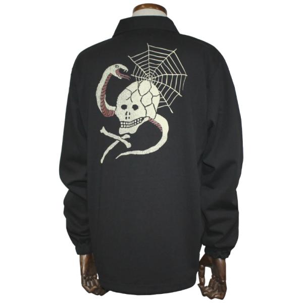グッドロッキン　コットンジャージープリントコーチジャケット　SKULL＆SNAKE　Good Roc...