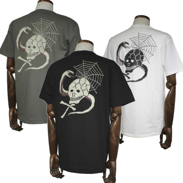グッドロッキン　ヘンリーネックＴシャツ　SKULL＆SNAKE　Good Rockin