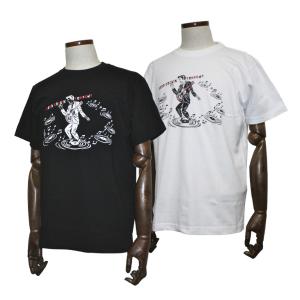 クリームソーダ（CREAM SODA） CS スカルフラッグTシャツ ブラック