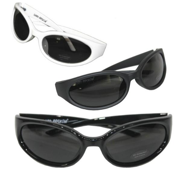 グッドロッキン　オリジナルチャーム付きキャッツアイタイプバイカーシェードサングラス　Good Roc...