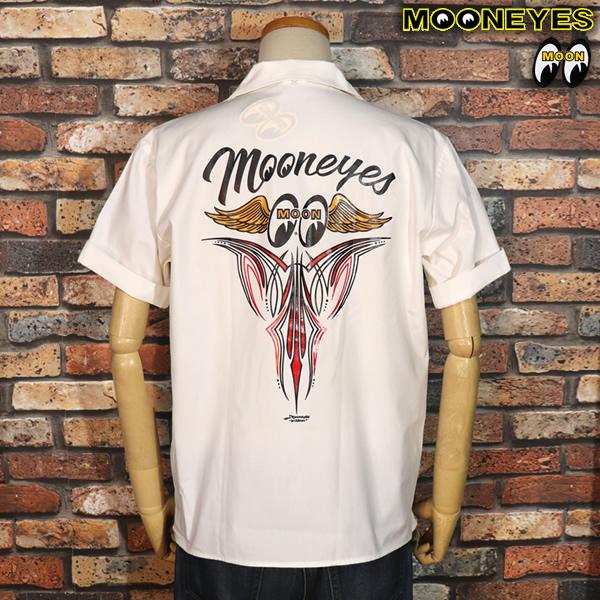 MOONEYES ムーンアイズ 　Fly With Pinstripe Shirts フライウィズピ...