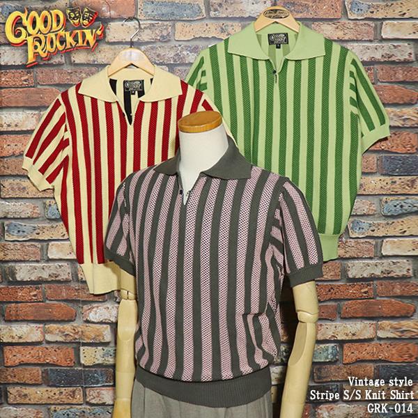 GOOD ROCKIN' グッドロッキン Vintage style Stripe S/S Knit...