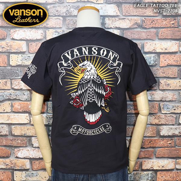 VANSON バンソン EAGLE TATTOO TEE SHIRTS イーグル・タトゥーTシャツ　...