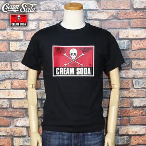 CREAM SODA/クリームソーダ　　　　　　　　　　　　　　　◆CS角ドクロTシャツBLACK◆...