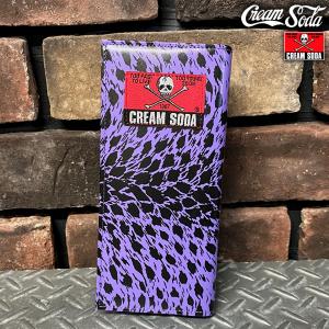 CREAM SODA クリームソーダ   CSヒョウ柄サイフPURPLE 　PD15GS-37PURPLE