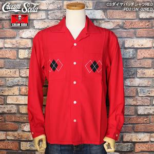 クリームソーダ（CREAM SODA） CSツートンカラーシャツ ブラック