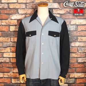 【美品】cream soda クリームソーダ スラブネップフラップポケットシャツ クリームソーダ（CREAM SODA） 配色フラップポケットシャツ BEIGE