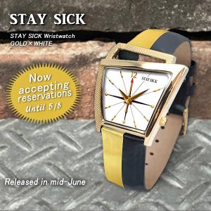 STAY SICK/ステイシック   Wristwatch  リストウォッチ   GOLD×WHITE｜rocknroll