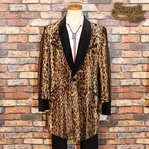 SAVOY CLOTHING サヴォイクロージングGold Leopard Edward Jacket ヒョウ柄ゴールドエドワードジャケット GOLD SVY-EJK011｜rocknroll