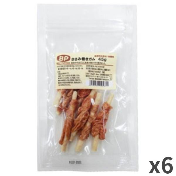 ベストパートナー ささみ巻きガム 犬用 犬おやつ 45g ×6袋入