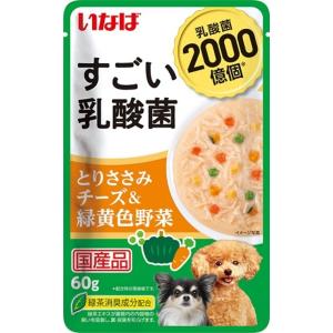 いなば すごい乳酸菌ささみチーズ野菜 犬用 60g×96入｜rocky