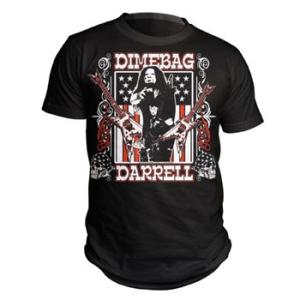 DIMEBAG DARRELL Tシャツ GUITAR FLAG 正規品バンドＴシャツ ロックＴシャツ｜rockyou