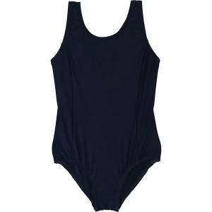 女子UVカットワンピーススクール水着 [ネイビー] 865645-s 120｜roco