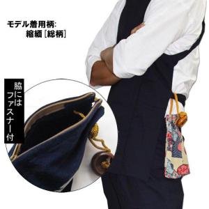 お祭用品 巾着腰下げ 桜 白/ピンクK-1の詳細画像1