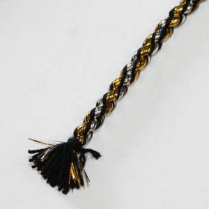 お祭用品 鉢巻 黒 ラメ入りの詳細画像1