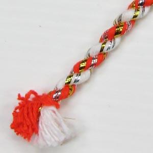 お祭用品 鉢巻 朱/白 ラメ入りの詳細画像1