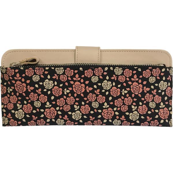 印伝長財布 印傳屋上原勇七 INDEN-YA かぐわ No.8402束入れ　日本製 鹿革 薔薇 バラ...