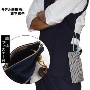 お祭用品 巾着腰下げ 桜ラメ 216紺の詳細画像1