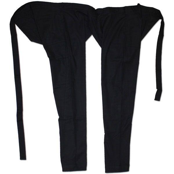 お祭用品 まるわ ストレッチ股引 スリムタイプ 黒 L（大人用）