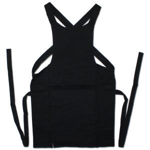 お祭用品 祭せん 腹掛 黒/黒ステッチ 11号(子供用11〜12才向け)