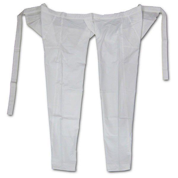 お祭用品 まるわ ストレッチ股引 スリムタイプ 白 SS（大人用）
