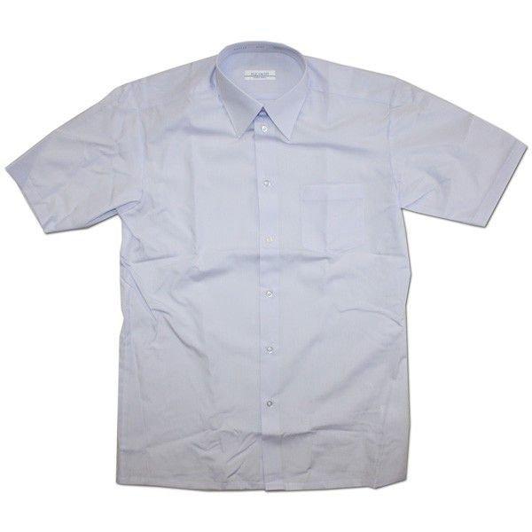 富士ヨット 空気触媒加工 メンズ半袖スクールワイシャツ ホワイト(蛍光白) 160A　