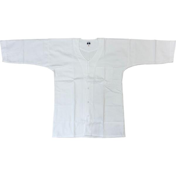 お祭用品/肉襦袢 鯉口シャツ 白刺子　特大 (大人用) 　ホワイト