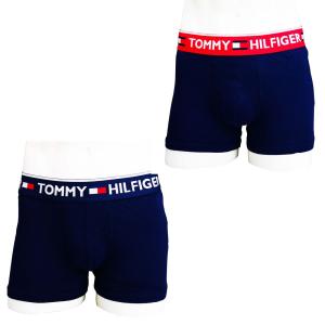 TOMMY HILFIGER トミーフィルフィガー 09T3508 2PK アンダーウェア ボクサーパンツ 2枚セット 983 NAVY MULTI メンズ 下着 男性用｜rocobi