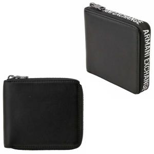 アルマーニ エクスチェンジ ARMANI EXCHANGE 958408 1A808 06021 A/X AX ラウンド ロゴ ジップ ラウンドファスナー 二つ折り財布 メンズ ウォレット