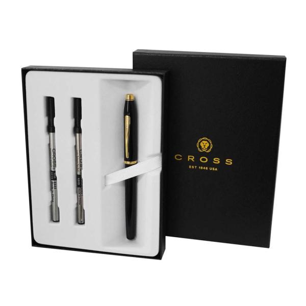 クロス CROSS センチュリーII 414-1 ブラックラッカー セレクチップローラーボール 水性...