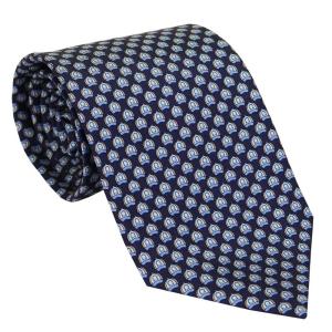 Salvatore Ferragamo　フェラガモ　ネクタイ　ブルー　ボーダー FERRAGAMO Ferragamo フェラガモ ネクタイ 722109 ブルー系