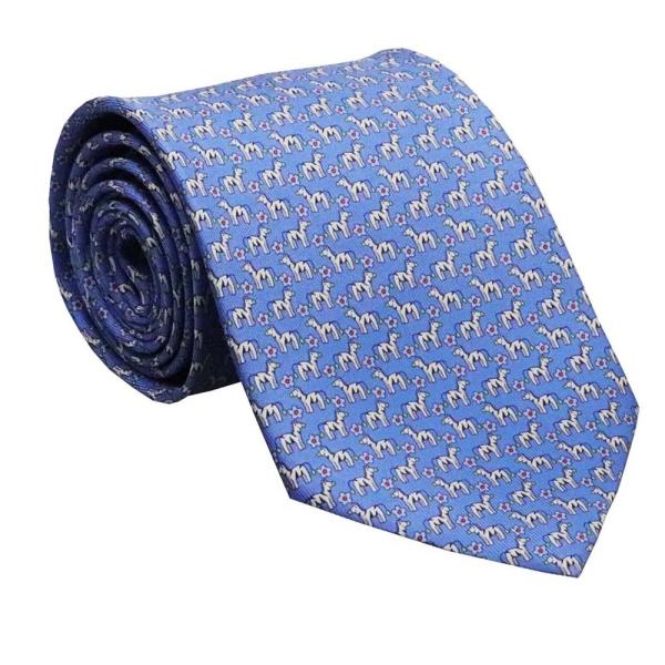 Ferragamo フェラガモ ネクタイ 722125 ライトブルー系 サルヴァトーレ・フェラガモ ...