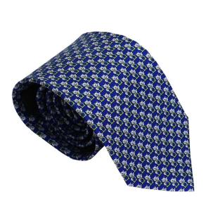 FERRAGAMO フェラガモ ネクタイ メンズ アニマル柄 8cm ライト