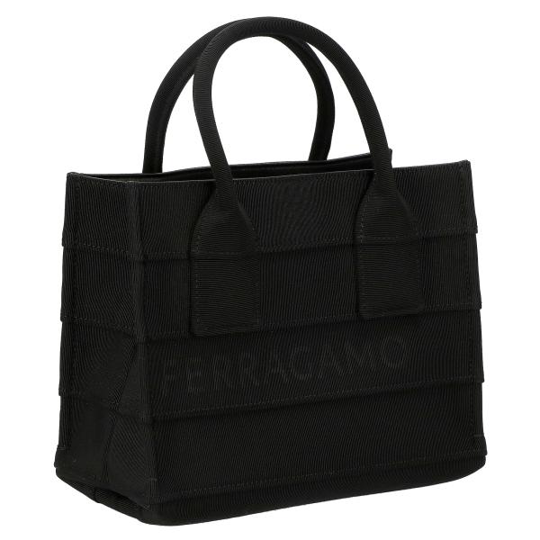 フェラガモ FERRAGAMO 214988 FABRIC/NER バッグ トートバッグ レディース...