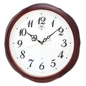 エンブレム 壁掛け時計 セイコー 電波 静音 電波時計 掛時計 クロック