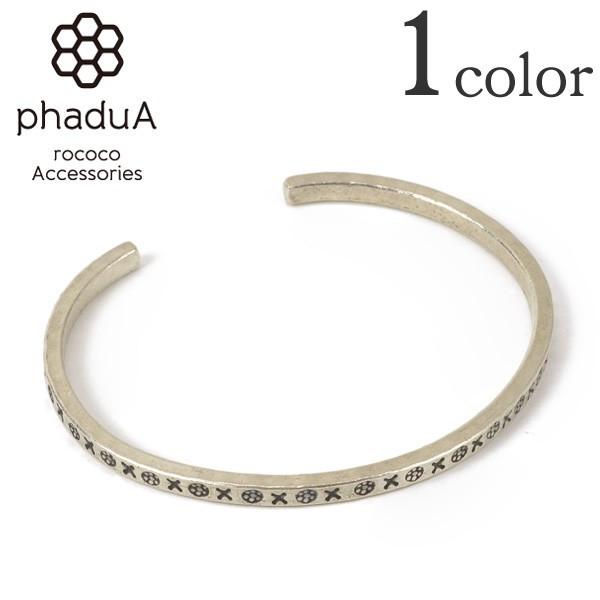 phaduA (パ・ドゥア） カレンシルバー バングル（四角細）7918 / シルバーブレスレット ...