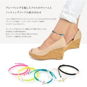 アンクレット / シルバークロス ノッティング...の詳細画像3