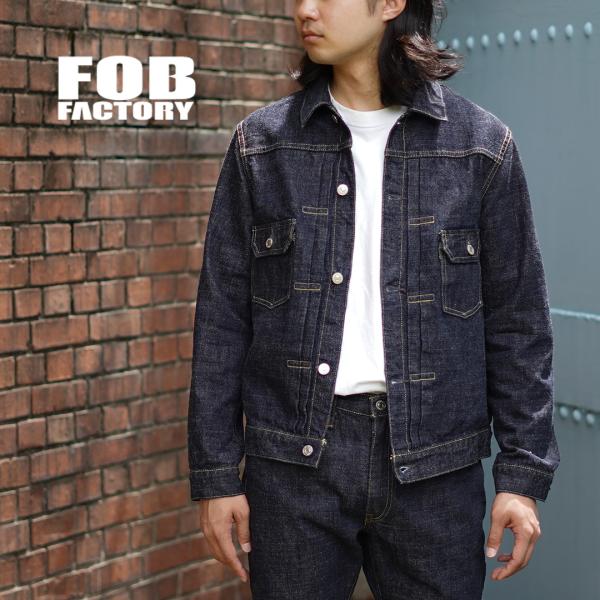 FOB FACTORY (FOBファクトリー） F2378 G3 セルヴィッチデニム 2ND ジャケ...