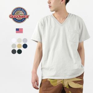 GOODWEAR（グッドウェア） カラー別注 ショートスリーブ Vネック ポケット Tシャツ / メンズ レディース トップス｜rococo