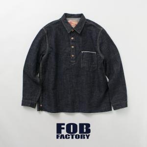 FOB FACTORY (FOBファクトリー） F2384 G3 デニム プルオーバー ジャケット / メンズ / 日本製｜ROCOCO Yahoo!店