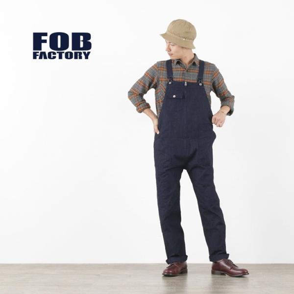 【リニューアル待ち】FOB FACTORY (FOBファクトリー) F0479 デニム オーバーオー...