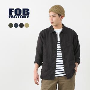 FOB FACTORY（FOBファクトリー） F2413 ヘンプシャツ ジャケット / メンズ ライトアウター｜ROCOCO Yahoo!店