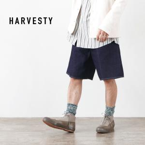 HARVESTY（ハーベスティ） 12.5oz空紡糸 5ポケット フレアショーツ / メンズ レディース / パンツ｜rococo