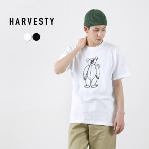 HARVESTY（ハーベスティ） ベア プリントTシャツ / 半袖 / 綿 コットン / メンズ レディース｜rococo